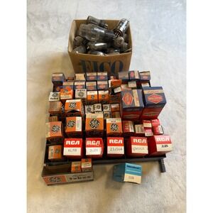Vintage Electronic Vacuum Tubes Lot RCA GE Seletron EICO International Tube
